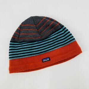 Patagonia striped beanie
